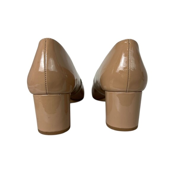 Kate Spade NY Nude Patent Leather Low Heel Pumps  Size 6.5  Officecore Neutral - Picture 5 of 13